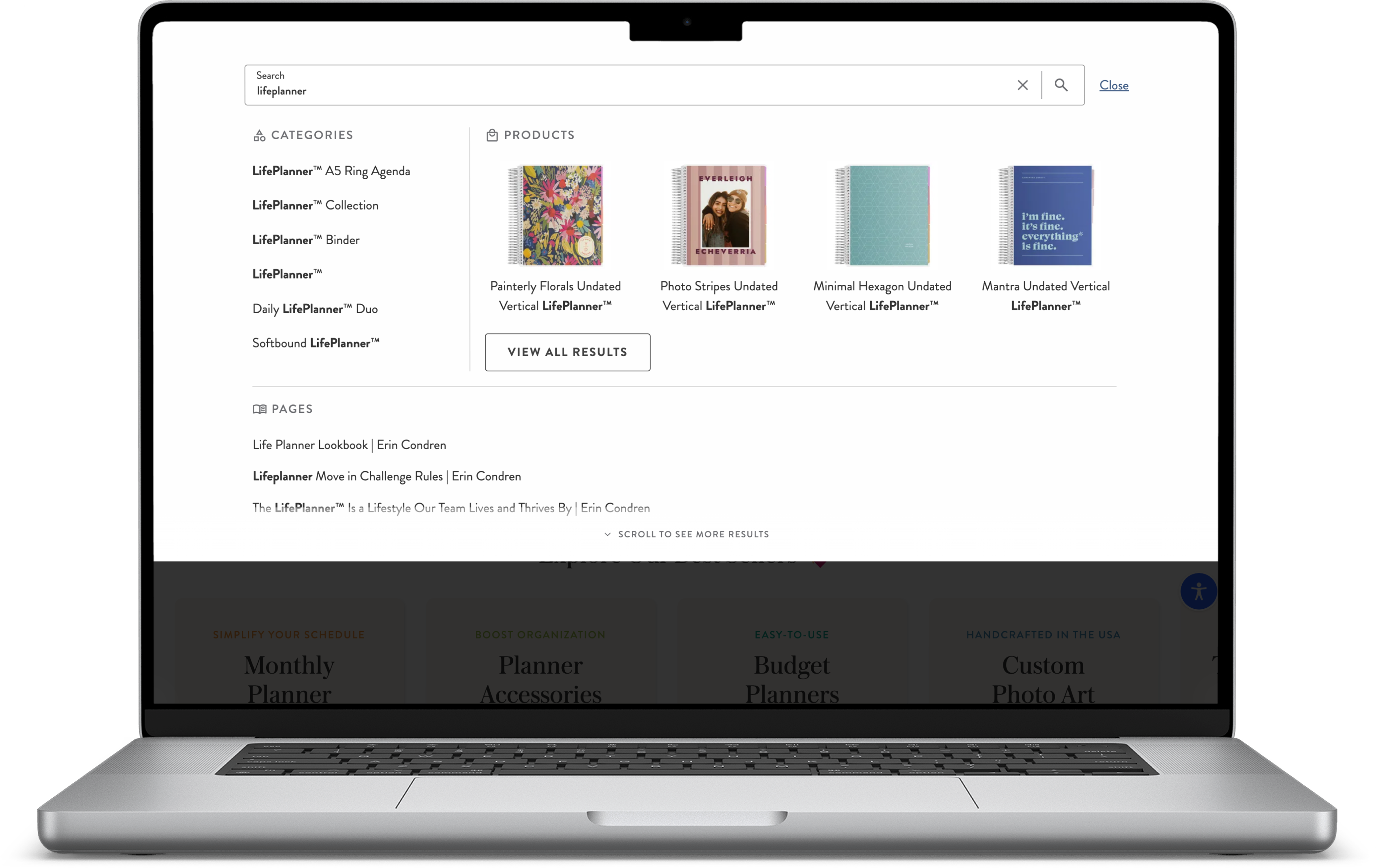 Search redesign — desktop