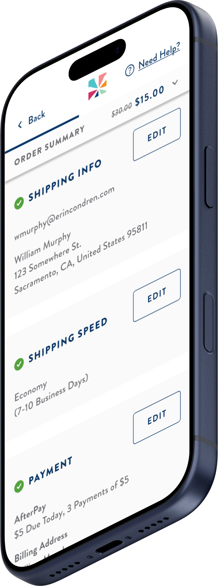 Erin Condren checkout redesign
